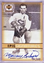 99-00 UD Epic Signatures MAURICE RICHARD Gold Auto.jpg