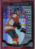 2015-16 OPC Platinum Marquee Rookie Red Prism #M8 Taylor Leier.webp
