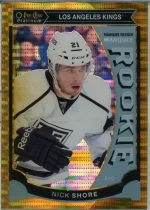 2015-16 OPC Platinum Marquee Rookie Seismic Gold #M18 Nick Shore.webp
