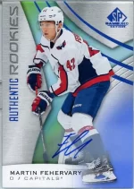 2019-20 SP Game Used Blue Autograph #123 Martin Fehervary.webp