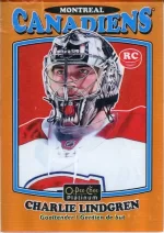 2016-17 OPC Platinum Retro Orange Rainbow #R67 Charlie Lindgren.webp