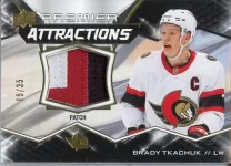 2022-23 UD Premier Attractions Patch #PA-BT Brady Tkachuk.webp