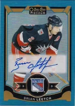 2015-16 OPC Platinum Blue Rainbow Autograph #BL Brian Leetch.webp