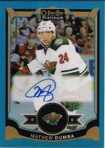 2015-16 OPC Platinum Blue Rainbow Autograph #DU Mathew Dumba.webp
