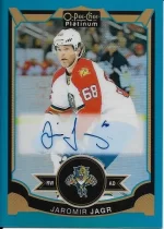 2015-16 OPC Platinum Blue Rainbow Autograph #JJ Jaromir Jagr.webp