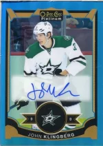 2015-16 OPC Platinum Blue Rainbow Autograph #JK John Klingberg.webp