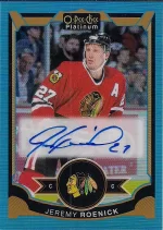 2015-16 OPC Platinum Blue Rainbow Autograph #JR Jeremy Roenick.webp