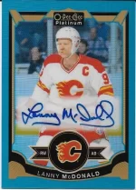 2015-16 OPC Platinum Blue Rainbow Autograph #LM Lanny McDonald.webp