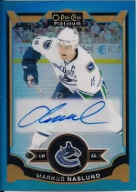 2015-16 OPC Platinum Blue Rainbow Autograph #MN Markus Naslund.webp