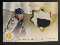 2008-09 Ultimate Collection Debut Threads Patch Patric Hornqvist #04 of 50.webp