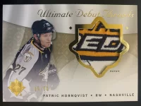 2008-09 Ultimate Collection Debut Threads Patch Patric Hornqvist #05 of 50.webp