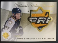 2008-09 Ultimate Collection Debut Threads Patch Patric Hornqvist #17 of 50.webp