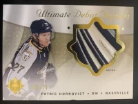 2008-09 Ultimate Collection Debut Threads Patch Patric Hornqvist #42 of 50.webp
