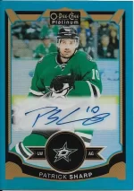 2015-16 OPC Platinum Blue Rainbow Autograph #SH Patrick Sharp.webp