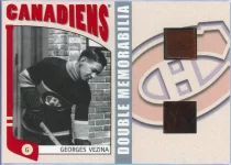 2004-05 In The Game Franchises Canadian Double Memorabilia Georges Vezina.webp