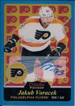 2015-16 OPC Platinum Retro Blue Rainbow Autograph #R24 Jakub Voracek.webp
