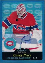 2015-16 OPC Platinum Retro Blue Rainbow Autograph #R26 Carey Price.webp