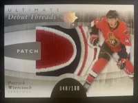 2011-12 Ultimate Collection Debut Threads Patch Patrick Wiercioch #48 of 100.webp