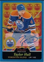 2015-16 OPC Platinum Retro Blue Rainbow Autograph #R28 Taylor Hall.webp