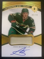 2021-22 Ultimate Collection Debut Threads Patch Autographed Adam Beckman #85 of 99.webp