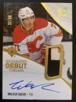 2023-24 Ultimate Collection Debut Threads Patch Autographed Walker Duehr #32 of 99.webp