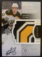 2017-18 Ultimate Collection - 2007-08 Retro Debut Threads Patch Autographed Anders Bjork #9 o...webp