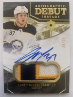 2018-19  Ultimate Collection Debut Threads Patch Autographed Casey Mittelstadt #35 of 99.webp