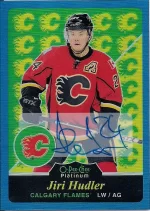2015-16 OPC Platinum Retro Blue Rainbow Autograph #R41 Jiri Hudler.webp