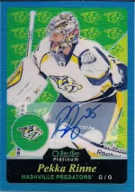 2015-16 OPC Platinum Retro Blue Rainbow Autograph #R53 Pekka Rinne.webp