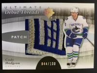 2011-12 Ultimate Collection Debut Threads Patch Cody Hodgson #44 of 100.webp
