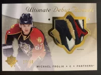 2008-09 Ultimate Collection Debut Threads Patch Michael Frolik #17 of 50.webp