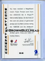 2002-03 BAP Memorabilia Magnificent Inserts MI-08 Triple Jersey ~10 Copy 1B.webp