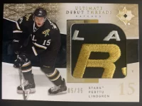 2009-10 Ultimate Collection Debut Threads Patch Perttu Lindgren #5 of 35.webp