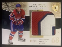 2009-10 Ultimate Collection Debut Threads Patch Yannick Weber #8 of 35.webp