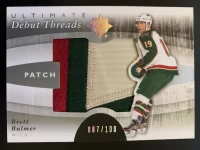 2011-12 Ultimate Collection Debut Threads Patch Brett Bulmer #87 of 100.webp