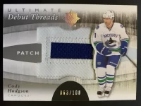 2011-12 Ultimate Collection Debut Threads Patch Cody Hodgson #63 of 100.webp