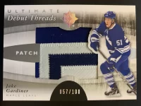 2011-12 Ultimate Collection Debut Threads Patch Jake Gardiner #57 of 100.webp