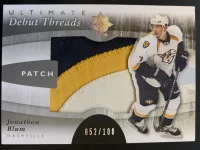 2011-12 Ultimate Collection Debut Threads Patch Jonathon Blum #52 of 100.webp
