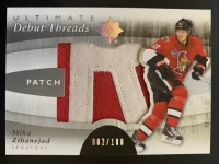 2011-12 Ultimate Collection Debut Threads Patch Mika Zibanejad #002 of 100.webp