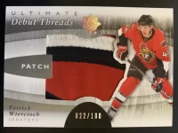 2011-12 Ultimate Collection Debut Threads Patch Patrick Wiercioch #22 of 100.webp