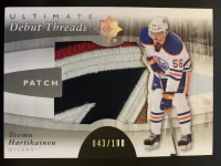 2011-12 Ultimate Collection Debut Threads Patch Teemu Hartikainen #43 of 100.webp