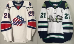 Derek Whitmore First and Last Pro Game Worn Jerseys.webp