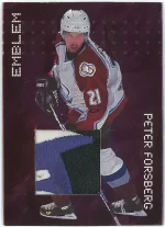 1999-00 Be A Player Millennium Emblems Peter Forsberg.webp