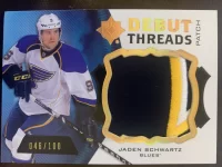2012-13 Ultimate Collection Debut Threads Patch Jaden Schwartz #46 of 100.webp