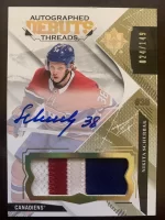 2017-18 Ultimate Collection Debut Threads Patch Autographed Nikita Scherbak #24 of 149.webp