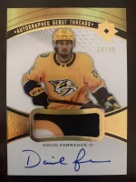 2021-22 Ultimate Collection Debut Threads Patch Autographed David Farrance #50 of 99.webp