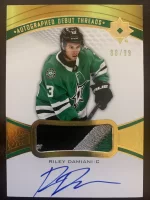 2021-22 Ultimate Collection Debut Threads Patch Autographed Riley Damiani #88 of 99.webp