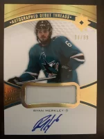 2021-22 Ultimate Collection Debut Threads Patch Autographed Ryan Merkley #84 of 99.webp