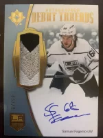 2022-23 Ultimate Collection Debut Threads Patch Autographed Samuel Fagemo #87 of 99.webp