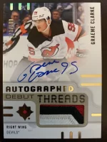2024-25 Ultimate Collection Debut Threads Patch Autographed Graeme Clarke #173 of 199.webp